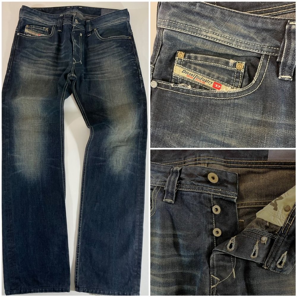 Diesel Jeans Italy Button Fly Blue Eyecon 1st Edition